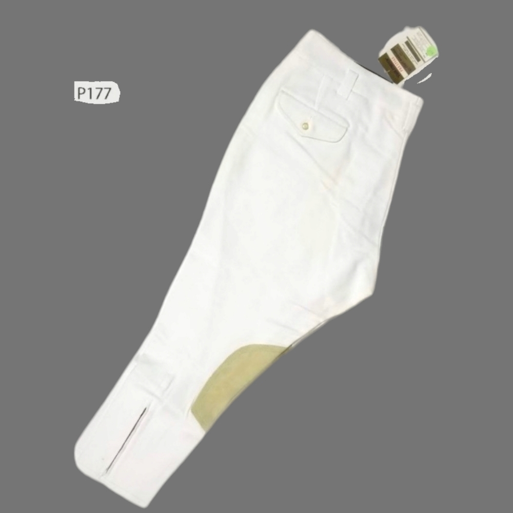 P177  MENS Prestige Riding pants WHITE - Picture 2 of 7